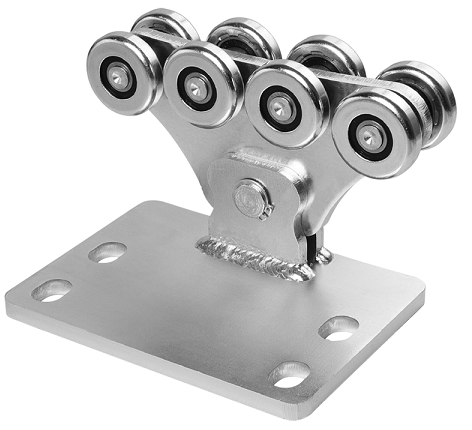 Cărucior decalat pentru profil C 73x61x3,5mm