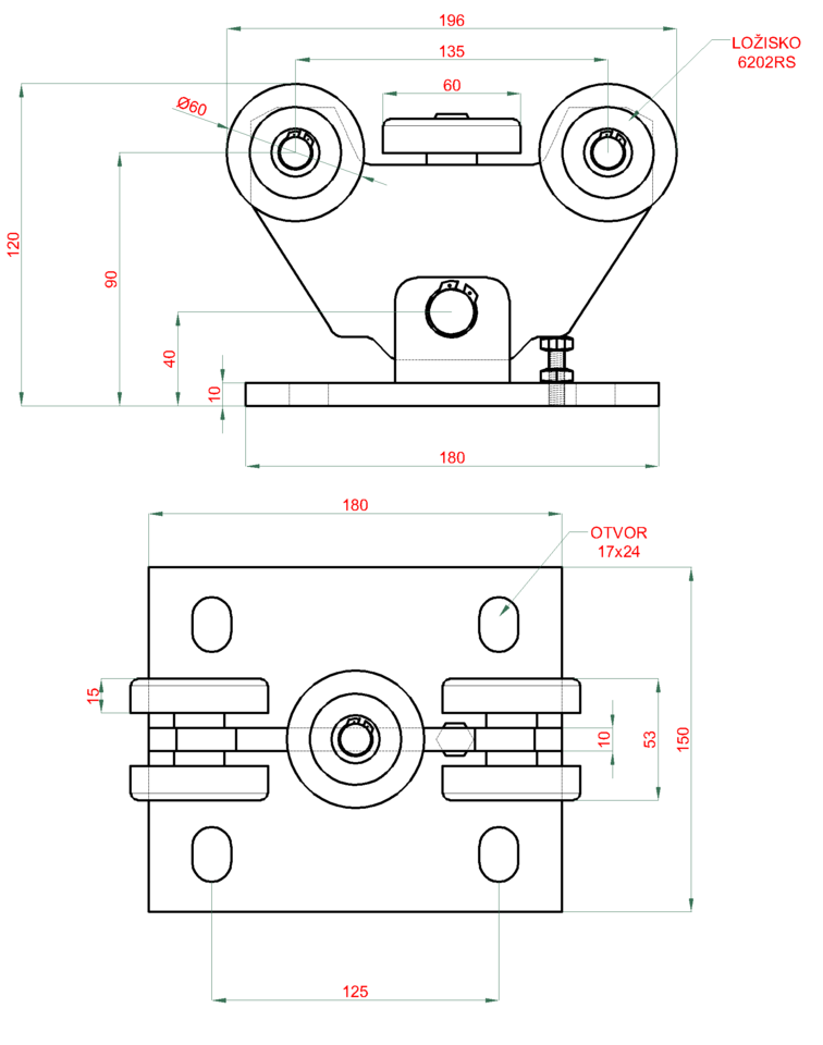 Desenul căruciorului V-02-7