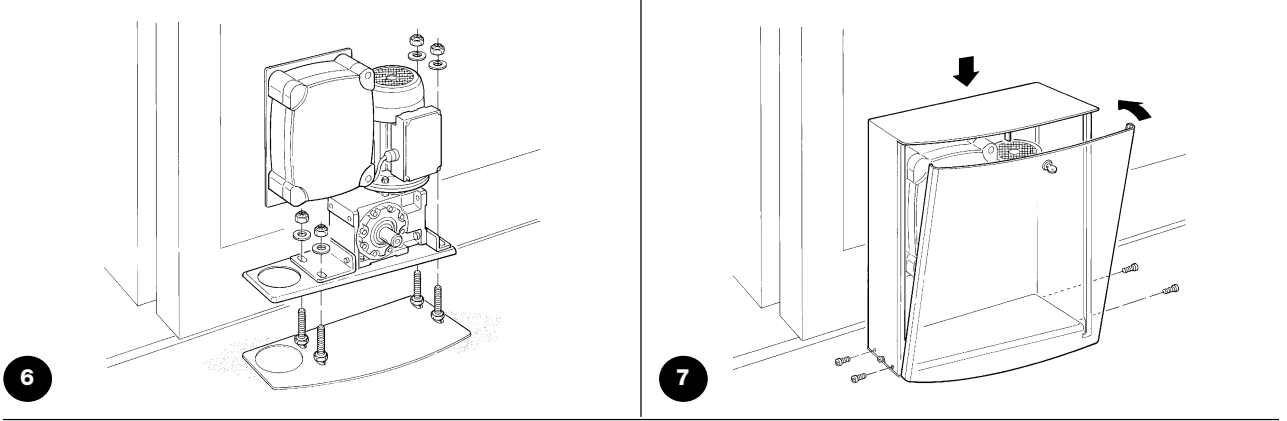 TUB3500 – fixarea motorului și montarea capacului TUB3500 – fixarea motorului și montarea capacului
