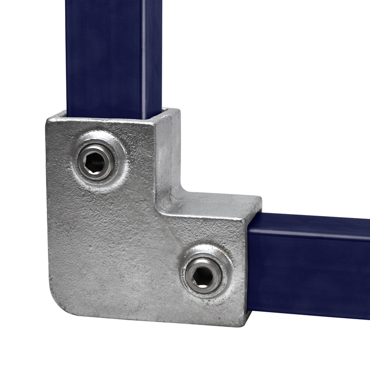 Conector pentru profil pătrat 40x40mm, în formă de L, 90°