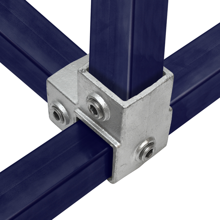 Conector pentru profil pătrat 40x40mm, în formă de colț interior