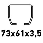 Cu profil C 73x61x3,5mm