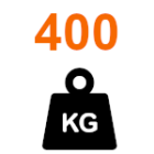 Greutatea porții: până la 400 kg