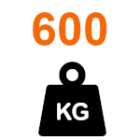Greutatea porții: până la 600 kg
