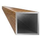 Stâlpi – Al cu decor de lemn