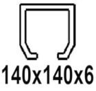 Pentru profil C 140x140x6 mm