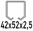Pentru profil C 42x52x2,5 mm