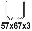 Pentru profil C 57x67x3