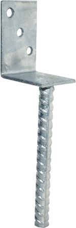 Talpă de ancorare în formă de L, de 60 mm, cu bară de armătură