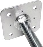 Talpă de pilon cu placă superioară fixă