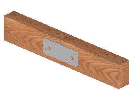 Exemplu de utilizare a conectorului structural cu găuri Exemplu de utilizare a conectorului structural cu găuri