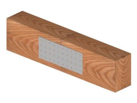 Exemplu de utilizare a plăcii de îmbinare structurale fără găuri