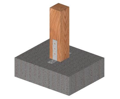 Exemplu de utilizare a unui colțar structural cu găuri, fără rigidizare, neregulat, de 40 mm