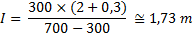 Exemplu de calcul al distanței dintre centrele cărucioarelor
