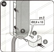 13. Puneți capacul fotocelulei, strângeți șuruburile și montați dopul 13. Puneți capacul fotocelulei, strângeți șuruburile și montați dopul