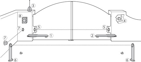 Schema de conectare NICE MC424L