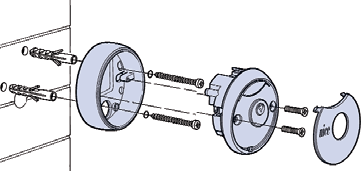 Montarea comutatorului cu cheie pentru motorul NICE MoonKey MOSE