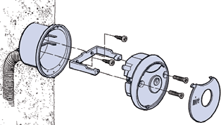 Montajul comutatorului cu cheie pentru motorizarea NICE MoonKey MOSI Montajul comutatorului cu cheie pentru motorizarea NICE MoonKey MOSI