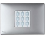 NICE NiceWay Opla Opla-R WRA carcasă dreptunghiulară pentru buton, culoare aluminiu
