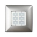 NICE NiceWay Opla Opla-S WSA capac pătrat pentru buton, culoare aluminiu