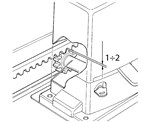 Lăsați un joc de 1-2mm între cremalieră și pinionul motorului