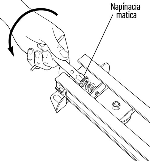 9. Strângeți piulița de tensionare astfel încât cureaua să rămână bine poziționată în timpul mișcării. Deocamdată, nu o strângeți prea tare — dacă tensionați excesiv cureaua, motorul ar putea deforma șina. Dacă nu o strângeți suficient, cureaua ar putea lovi șina în timpul mișcării și ar produce zgomote nedorite — o puteți strânge oricând mai mult:
