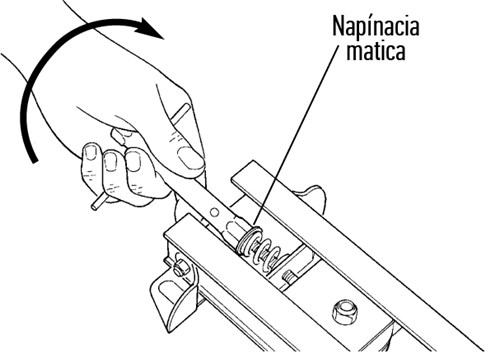 2. Deșurubați complet piulița de tensionare: