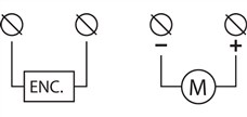 Schema de conectare a alimentării automatizării NICE Toona 5 TO5024