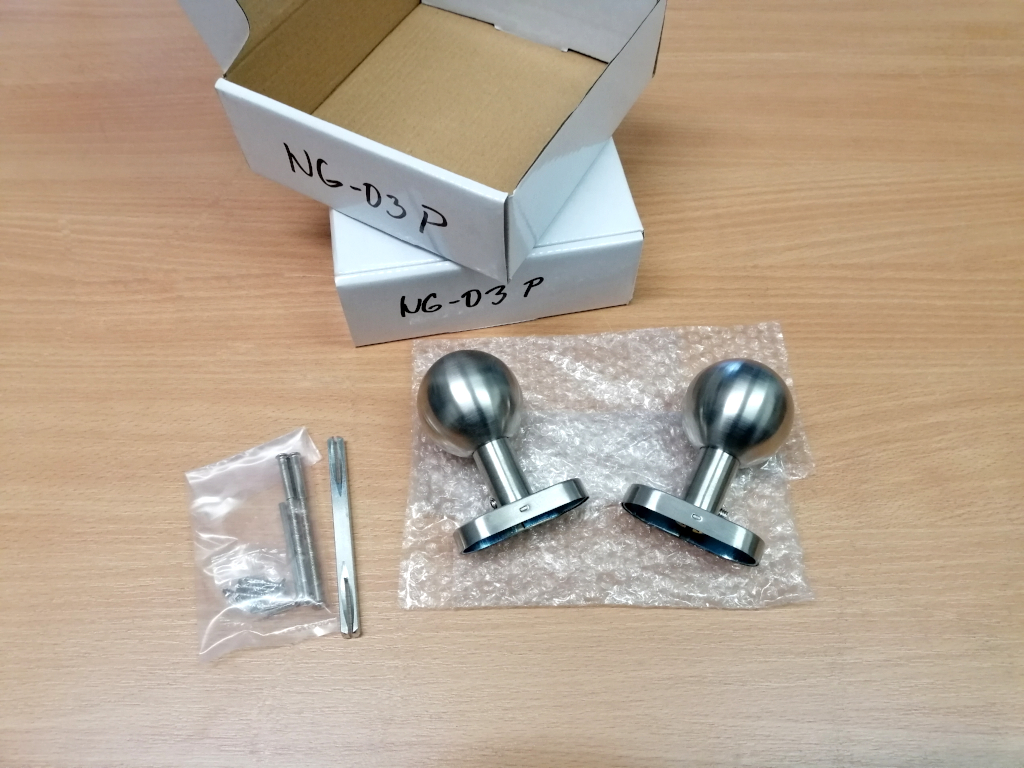 Mâner tip bilă din inox șlefuit Mâner tip bilă din inox șlefuit