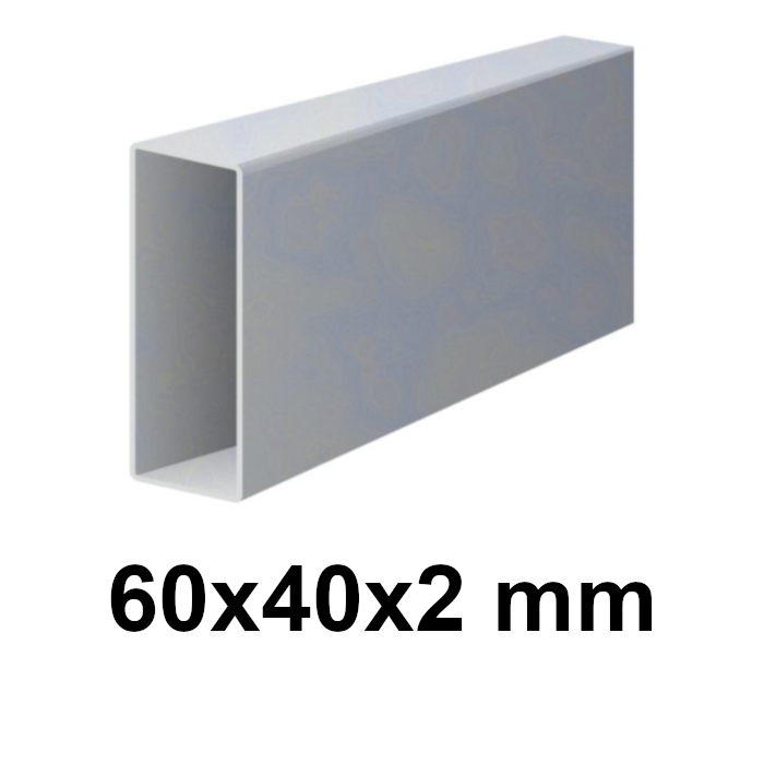Profil zincat 60 × 40 × 2 mm