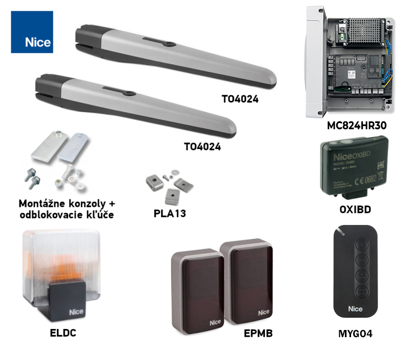 Kit de actuator NICE Toona TO4024