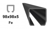 Profil C 98 × 98 × 5 mm, Fe