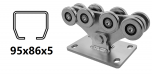 Cărucior CAIS SPEED ME pentru profil C 95 × 86 × 5 mm