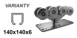 Cărucior CAIS SPEED L pentru profil C 140 × 140 × 6 mm