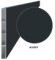 Lamelă de gard din aluminiu 160x16 mm, antracit, cu suprafață netedă, 2 metri