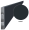 Lamelă de gard din aluminiu 100x16 mm, antracit RAL7016, suprafață netedă