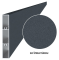 Lamelă de gard din aluminiu 100x16 mm, antracit RAL7016, cu structură, 2 m