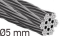 Cablu din inox Ø5mm
